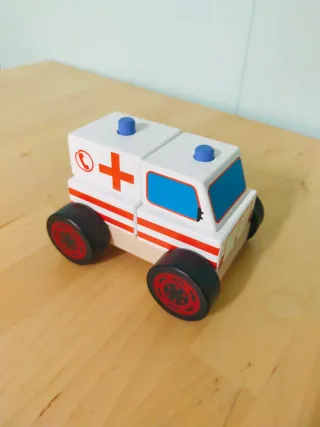 Lote 2 coches puzzle madera Playtive