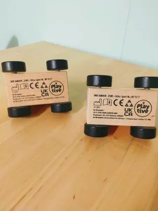 Lote 2 coches puzzle madera Playtive