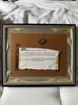 Lote 2 grabados originales firmados