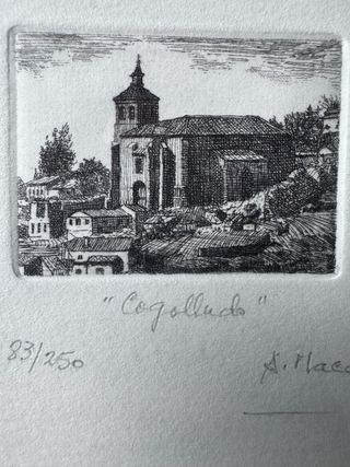 Lote 2 grabados originales firmados