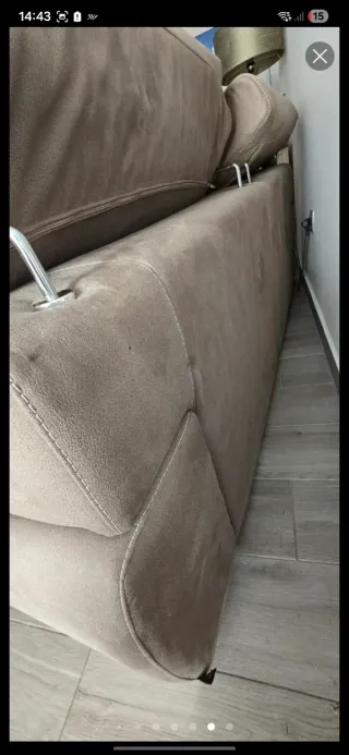 Sofá diseño 3 plazas deslizante