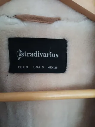 Chaqueta Stradivarius Beige y Marrón