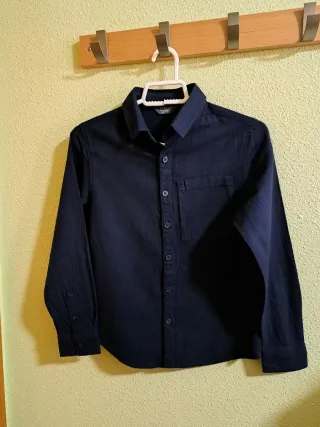 Camisa niño azul marino talla 9-10 años