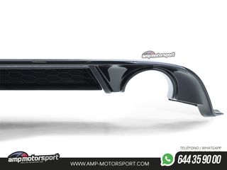 DIFUSOR TRASERO VOLKSWAGEN GOLF 7 GTI 2017-2021 NEGRO BRILLO