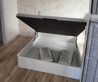 Cama Matrimonio Base Tapizada