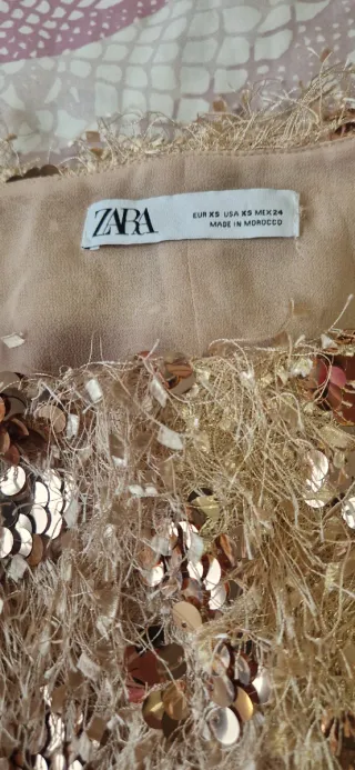 Top fiesta lentejuelas Zara