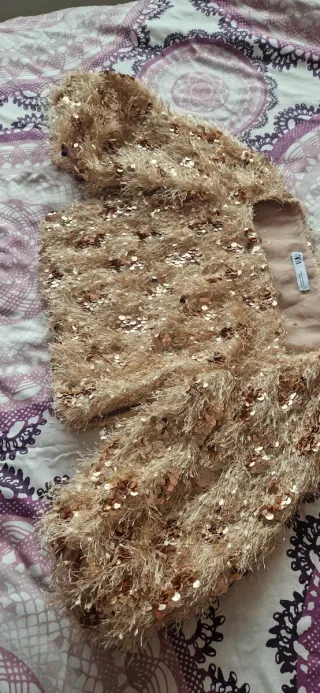 Top fiesta lentejuelas Zara