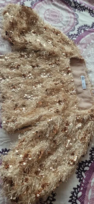 Top fiesta lentejuelas Zara