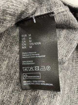 Jersey H&M hombre Gris Jaspeado oscuro