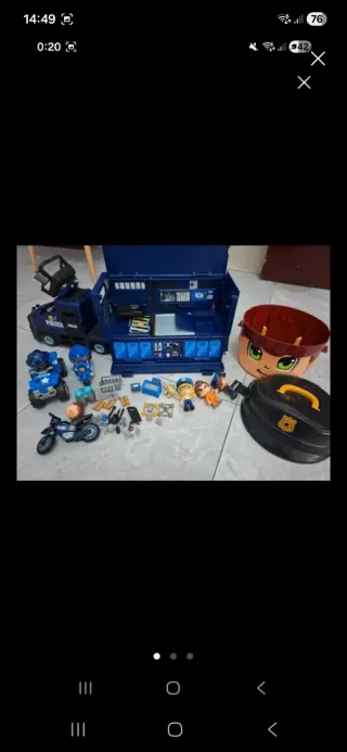 Lote Pinypon: Comisaría, Coche y Moto