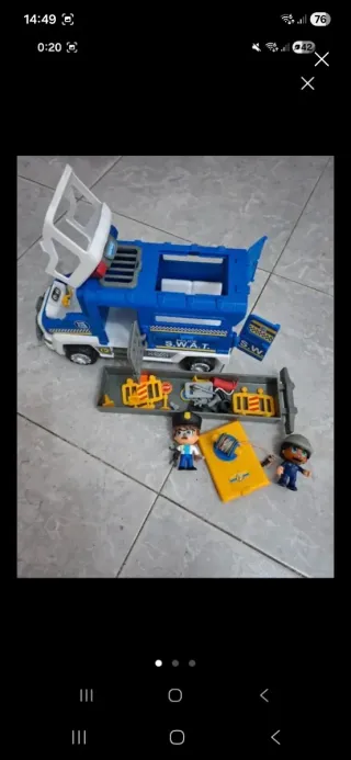 Lote Pinypon: Comisaría, Coche y Moto