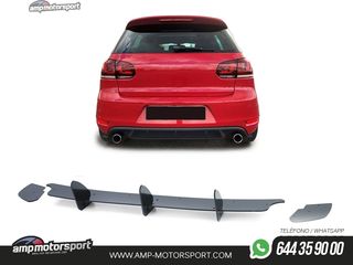 AÑADIDO DIFUSOR TRASERO VOLKSWAGEN GOLF 6 GTI 2008-2012 NEGRO BRILLO