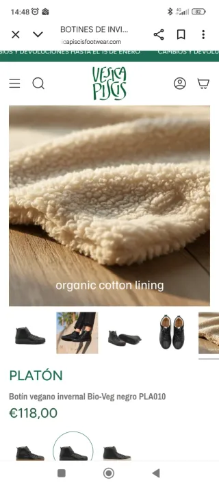 Botín Platon mujer piel negros