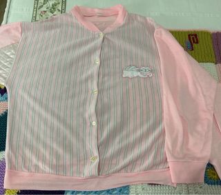 Pijama vintage rayas gatito