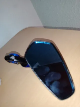 Retrovisores Moto Azul y Negro