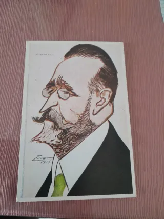 Postal antigua caricatura Ruperto Cha
