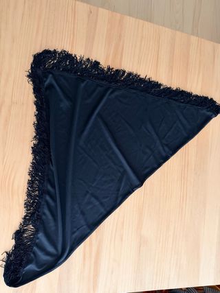 Delantal y mantón huertana niña negro