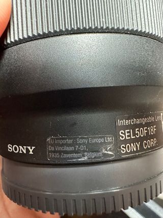 Sony FE 50mm f/1.8 Objetivo