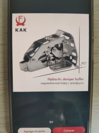 Bisagra Amortiguador Cierre Puerta Armario