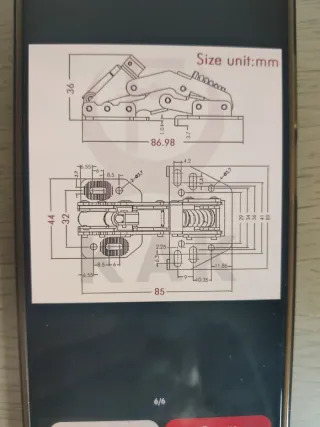 Bisagra Amortiguador Cierre Puerta Armario