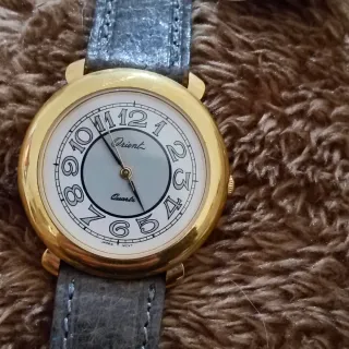 Reloj Orient Quartz Mujer Dorado y Gris