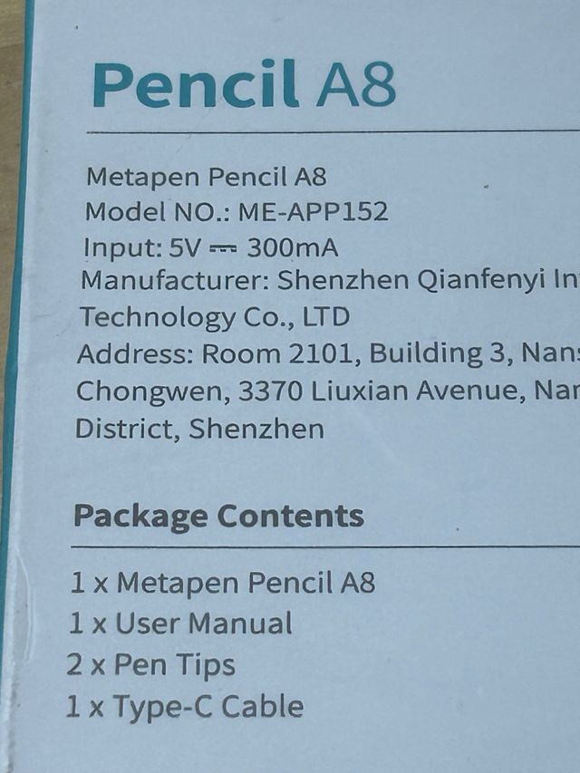 Metapen A8 Lápiz para iPad Precisión de Píxeles