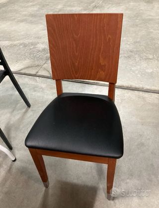 Sedie professionali legno e pelle - NUOVE