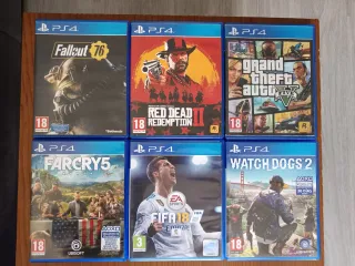 PS4 Slim 1TB + 2 Mandos + 6 Juegos