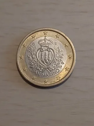 Moneta da 1 Euro di San Marino 2010