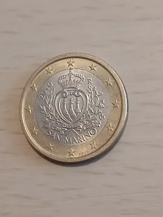 Moneta da 1 Euro di San Marino 2010