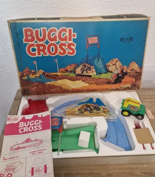 Juguete Antiguo Buggi Cross Rico con Pista