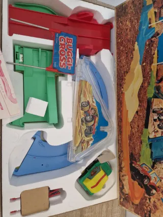 Juguete Antiguo Buggi Cross Rico con Pista