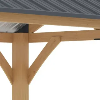 Cenador de madera Fénix 300x401x282 cm