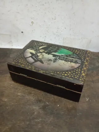 LIQUIDACIÓN 2026 Cofre vintage madera decorado