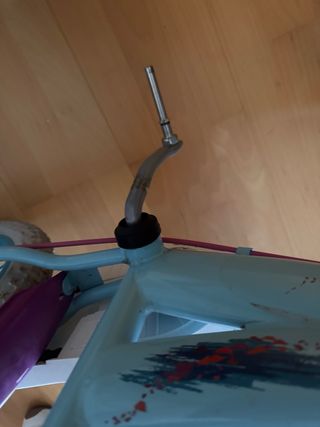 Bicicleta Frozen Infantil Azul y Morado