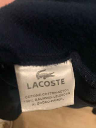 Sudadera Lacoste Azul Talla L