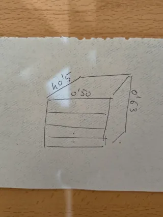 Cómoda de madera 5 cajones