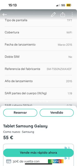 Tablet Samsung Galaxy Tab 4