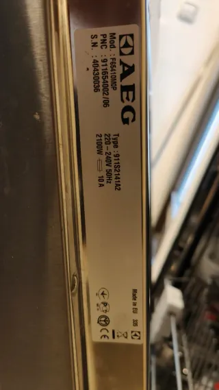 Lavavajillas AEG 45cm Cromado