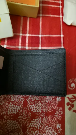 Portafoglio Louis Vuitton Uomo Pelle Nero Nuovo