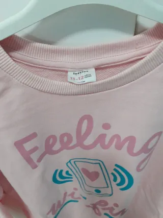 Sudadera niña Lefties rosa