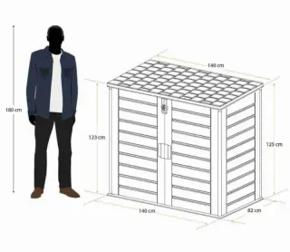 Arcón de resina Gardiun Soften II NT1170 1170 L