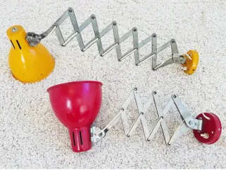 Flexo Acordeón de pared. Vintage, 60s.