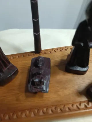 Nacimiento Misterio Madera Tallada