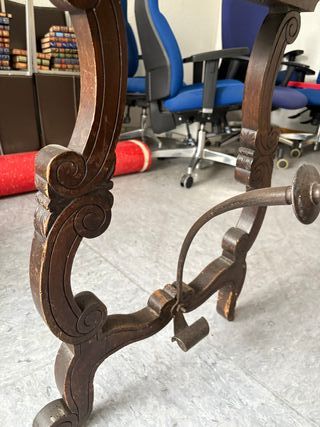 Mesa antigua madera y metal