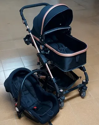 Coche MAGID Z D plegable con cuco,tine ISOFIX.