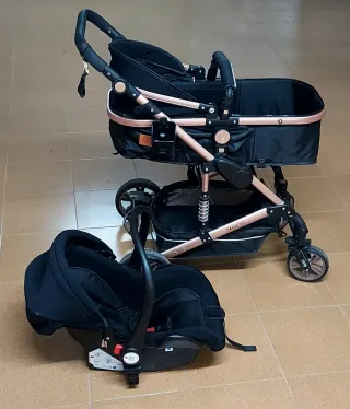 Coche MAGID Z D plegable con cuco,tine ISOFIX.