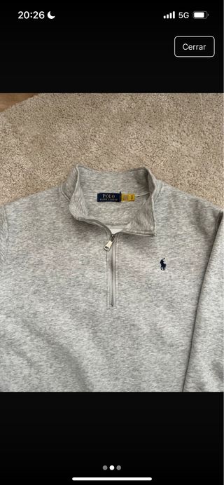 Sudadera Polo Ralph Lauren gris