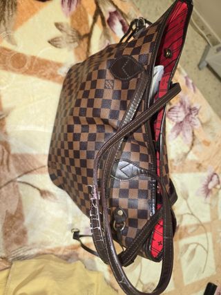 Bolso Louis Vuitton Marrón y Rojo