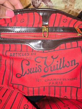 Bolso Louis Vuitton Marrón y Rojo
